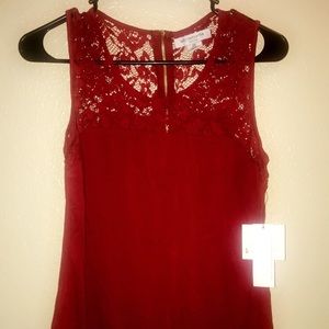 Liz Claiborne Red sleeveless Blouse